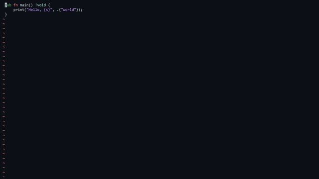 A to Zig | 01 Hello World