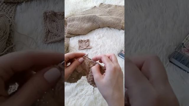 Пальто спицами с английским воротником. Часть 3. Рукава.