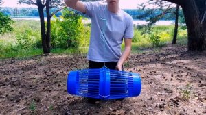 БЮДЖЕТНАЯ РАКОЛОВКА из мусорных корзин. ЛОВЛЯ РАКОВ. Раколовка своими руками