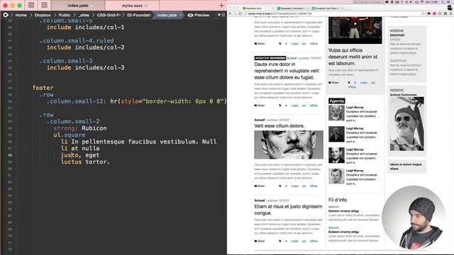 Zurb Foundation Grid - CSS Grids Series (responsive grid) смотреть онлайн