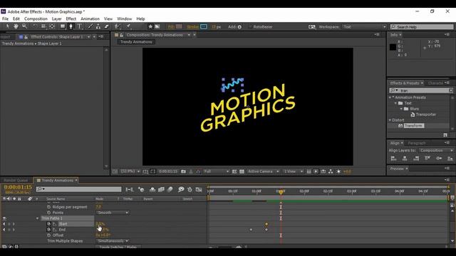 After Effects Tutorial - Trendy Animation Techniques(Zig Zag, Spiral Shape, Explosion Animation) смотреть онлайн