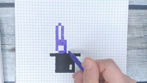 Как рисовать по клеточкам большие интересные рисунки / Волшебный кролик / Животные по клеточкам