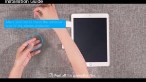 How to install screen protector on your iPad or tablet (SPARIN A09)