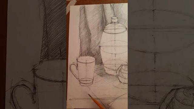 22гр.,21гр. Натюрморт в тоне,штриховка смотреть онлайн