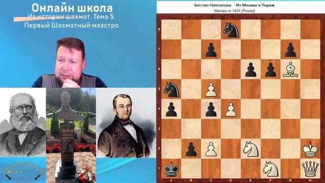 Онлайн-школа. Из истории шахмат. Тема 5. Первый Шахматный маэстро на Руси