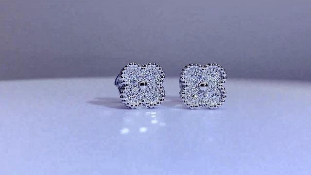 Серьги-гвоздики Van Cleef & Arpels смотреть онлайн