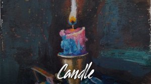 РИСУЮ Свечку ГУАШЬ | Candle