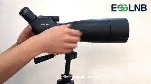 ESSLNB Hunting Spotting Scope Waterproof 25-75 X 70Mm Shooting with Phone Adapter Tripod and Case