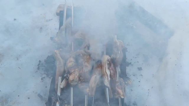 Шашлык Зимой На Даче