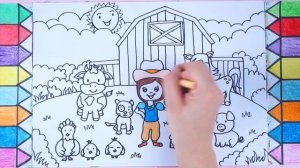 [Best] DRAWING a HAPPY FARM - How to Draw a Farm with Many Objects