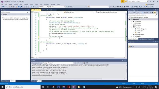 Pdf to Word Converter in C# | Convert Pdf to Word | C# Projects | Windows Forms смотреть онлайн