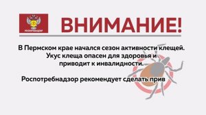 Управление Роспотребнадзора по Пермскому краю  напоминает об опасности клещей