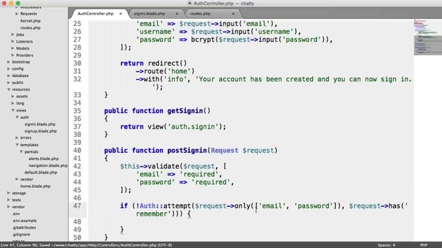 Social Network with PHP: Signing in (9/37) смотреть онлайн