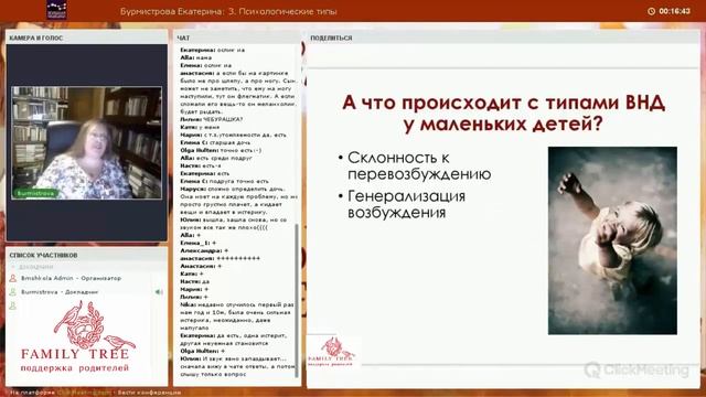 Екатерина Бурмистрова  «Психологические типы».  Фрагмент вебинара