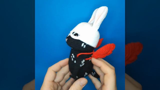 Вязаная валентинка - АмурКот. Кот игрушка крючком