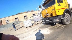 Работа на Своём Автобетоносмесителе Взял с Собой Дочу ,Небольшое Видео после Перерыва)