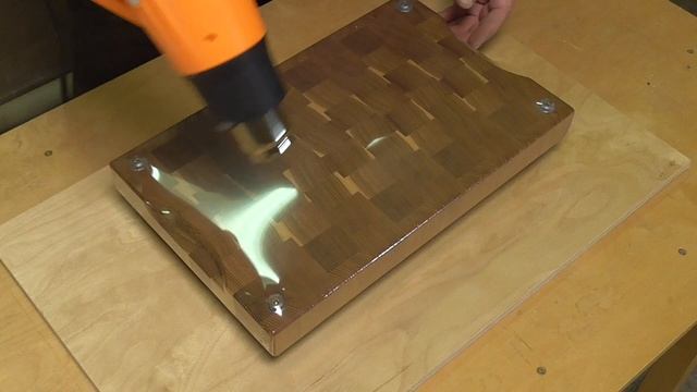 Упаковка торцевой доски и менажницы в термоусадочную плёнку своими руками.