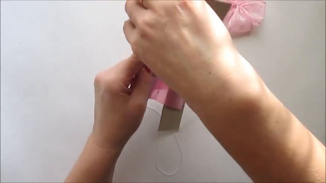 Простой бантик по шаблону. Канзаши /МК/Hand Made/DIY