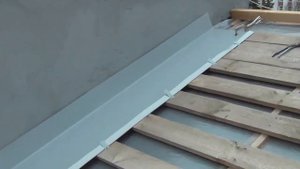 Двойной фальц Примыкание к стене первая картина