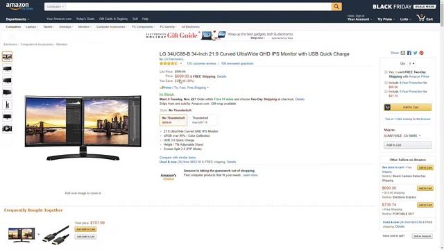 Amazon Price Drop! LG 34UC88-B 34 Inch 21.9" Curved UltraWide Monitor Save $300! смотреть онлайн