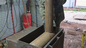 Варим БАННУЮ печь с применением трубы 219мм в качестве камеры дожига газов