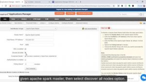 How to add Apache Spark monitor