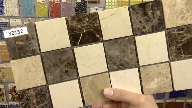 Бежево-коричневая мозаика из мрамора смотреть онлайн