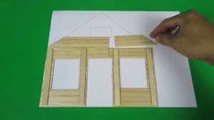 Как сделать симпатичный домик из палочки для мороженого