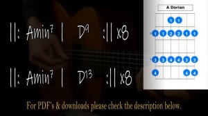 Bossa Nova Backing Track -  A Dorian (A Minor) - Guitar Improvising Over Latin Chord Changes