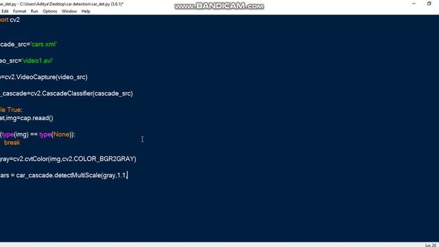 Detecting Cars in a video Using OpenCV and Haar Cascades смотреть онлайн