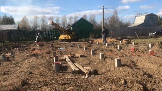 1. Фундамент FLATHAUS. Технология. Ж\Б сваи. смотреть онлайн