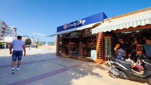 Солнечный берег Болгария Прогулка Курорт Набережная Колесо обозрения Walking Sunny Beach Bulgaria