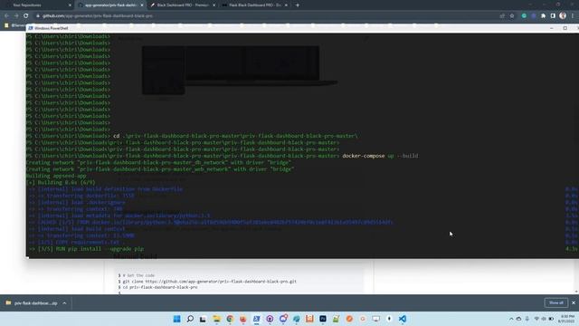 Flask Black Dashboard - Persistent Dark-Mode, Docker | AppSeed смотреть онлайн