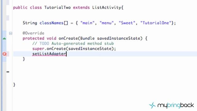 Learn Android Tutorial 1.19- String Array and ListView