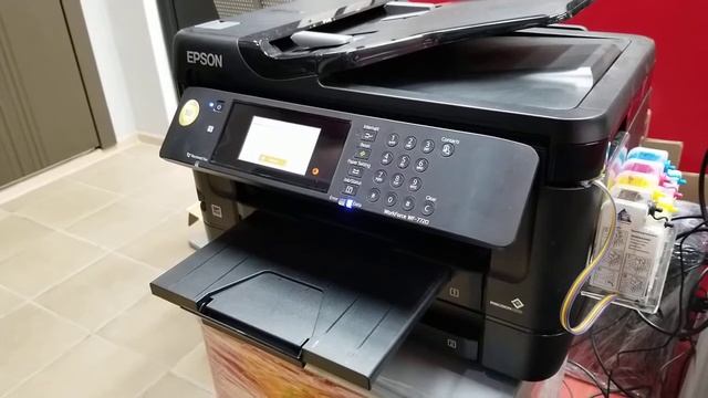 Epson wf-7720 проверка дюз смотреть онлайн