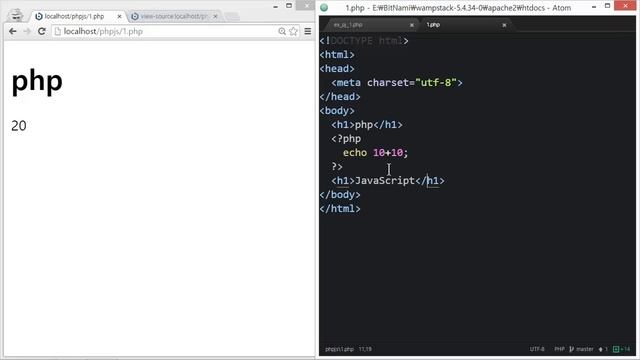 웹에플리케이션 만들기 - JS, PHP 프로그래밍 3 : 웹페이지에 코드 삽입하기