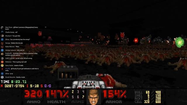 Doom II - Legion of the Balls of Steel (Ultra-Violence 100%) смотреть онлайн