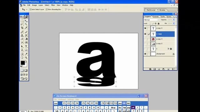 How to make shadow effects on Adobe photoshop 7.0.wmv смотреть онлайн