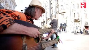 Street musician Sergey Sadov Уличный музыкант Сергей Садов