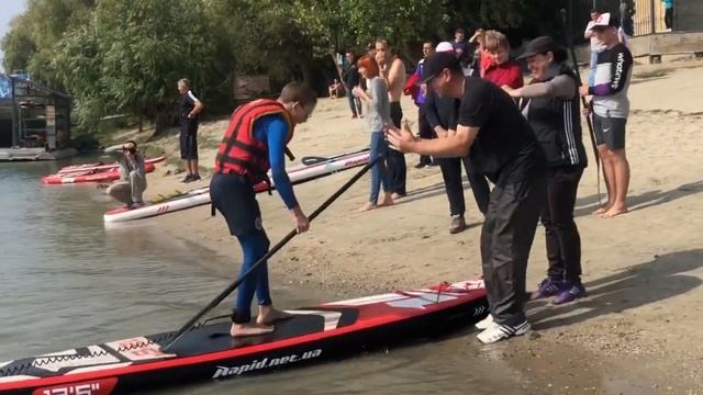 Городские соревнования по гонкам на SUP приуроченные к дню города (28.09.19) смотреть онлайн