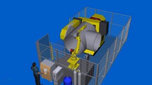 ЦАР-СФ1400 - роботизированный сварочный комплекс для крупногабаритных отводов