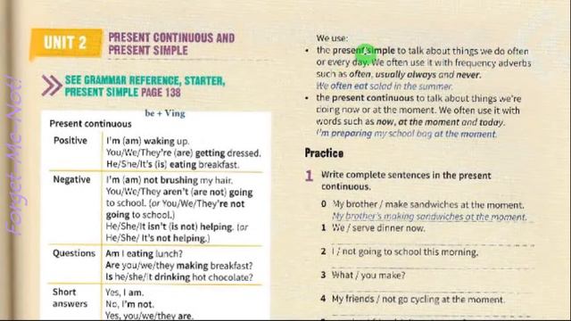 Prepare 6 НУШ Unit 2 Grammar Reference & Practice Present Continuous & Simple pp.135-137 SB смотреть онлайн