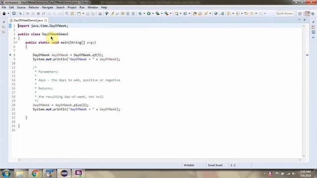 How to use minus and plus methods of DayOfWeek Enum? | Java 8 Date and Time