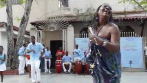 Afro Cuban Rumba music and dance -- havana, cuba