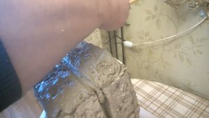 клумба из отходов пенопласта