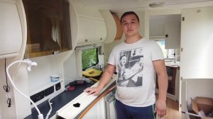Ремонт в караване, автодоме, кемпере. Часть 6. Покраска мебели, пошив штор.