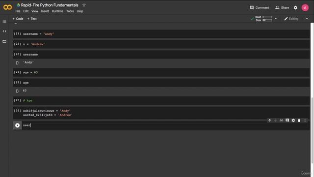3. Variables
