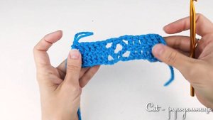 Скорее сохраняйте схему!!! ШАХМАТНЫЙ узор крючком с ажуром