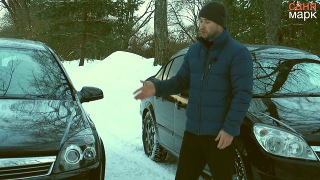 Линзы и ксенон на автомобиле Опель, сравнение с простыми фарами смотреть онлайн