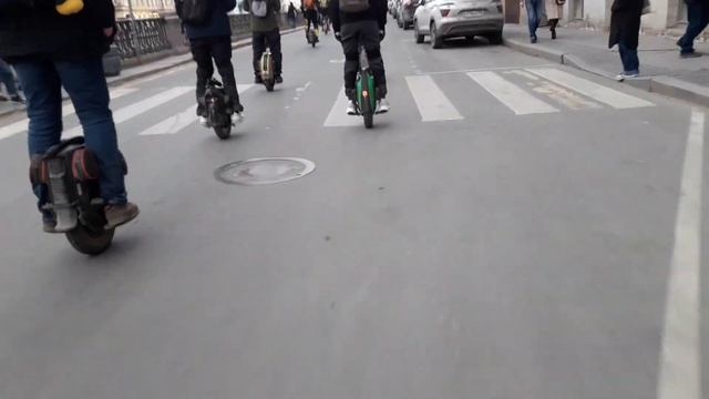 Моноколёсное откыие сезона.Санкт-Петербург. #euc #моноколесо